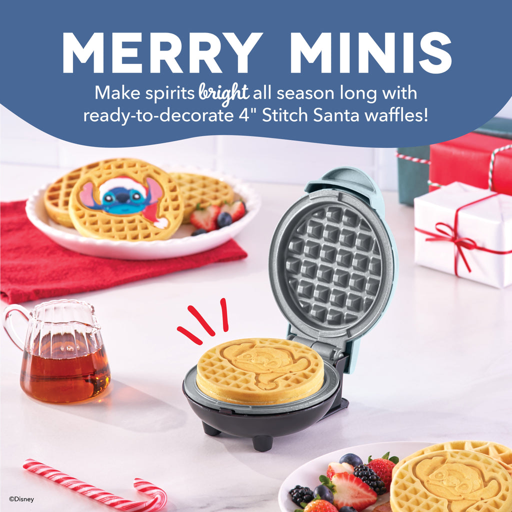 Stitch Santa Mini Waffle Maker