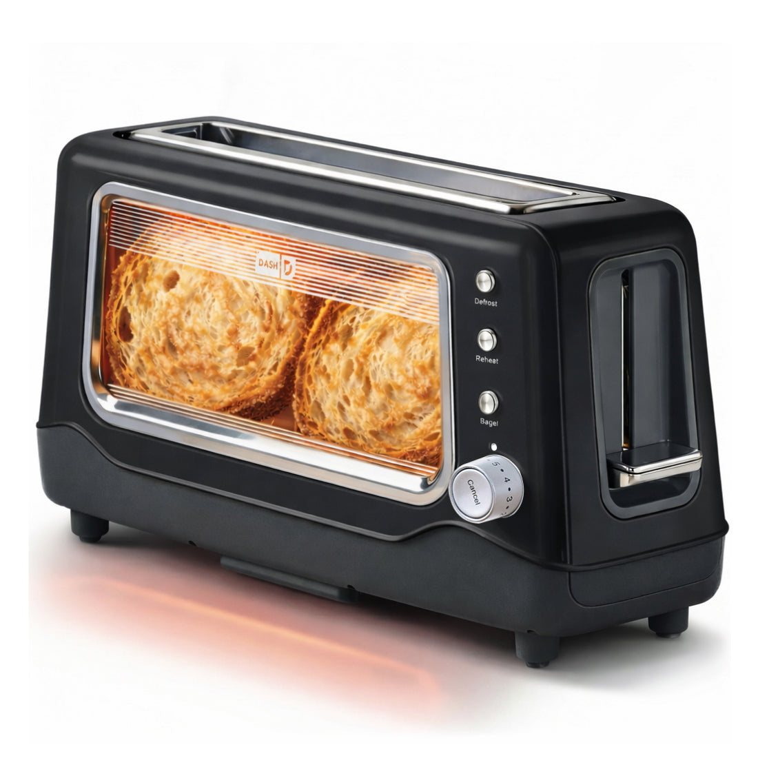 Clear View Toaster - Black