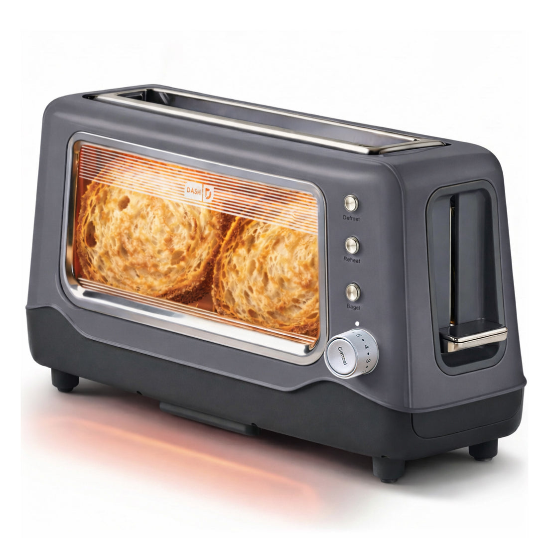 Clear View Toaster - Cool Grey