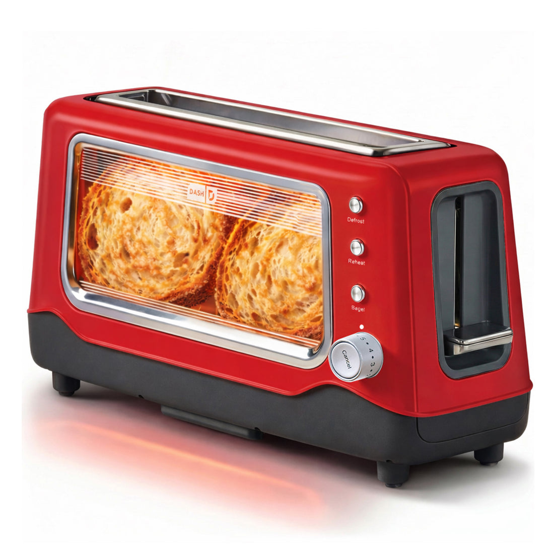 Clear View Toaster - Red