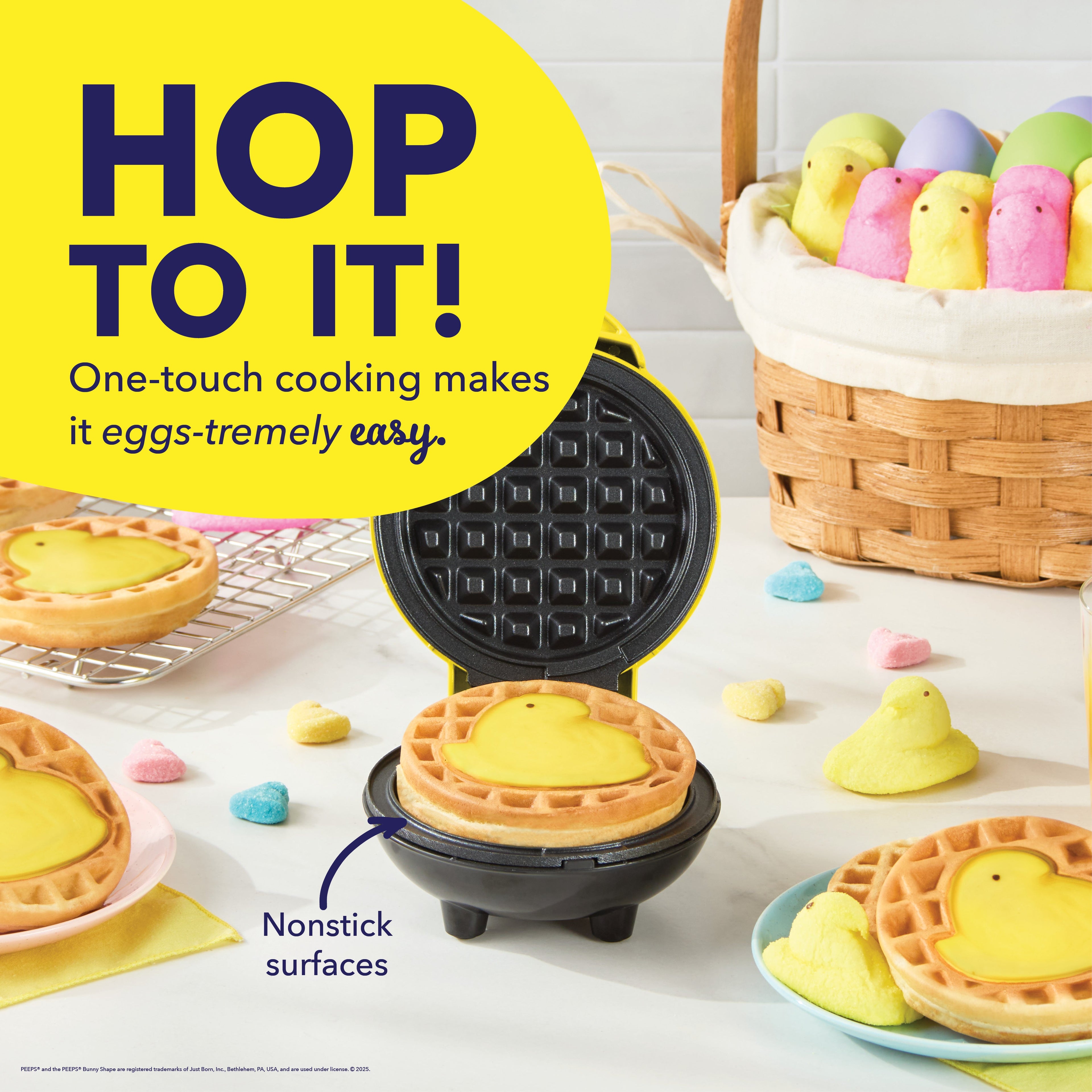 PEEPS® x Dash Chick Mini Waffle Maker