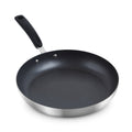 12" TruPro Stainless Steel Fry Pan - Black