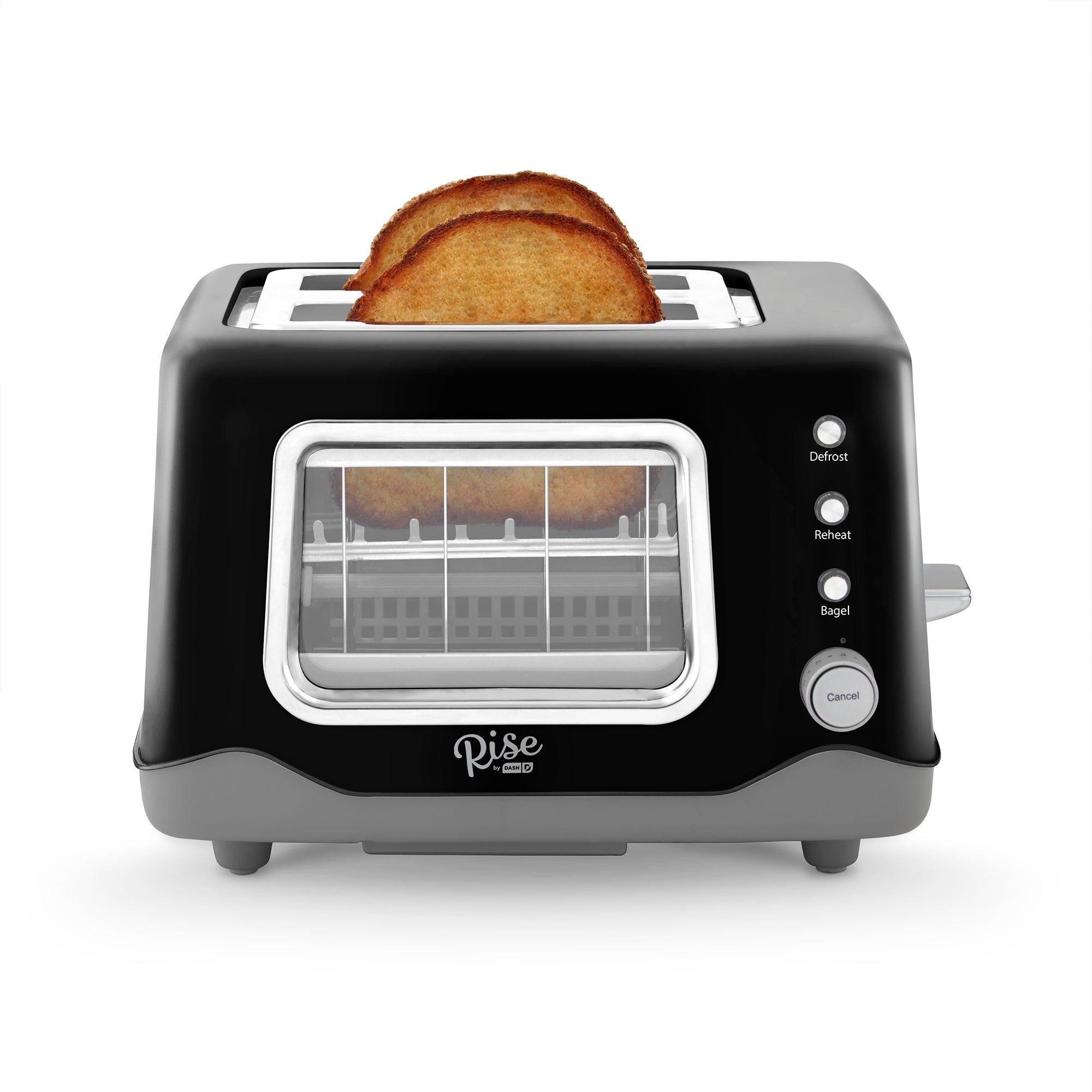Rise by Dash Clear View 2-Slice Toaster - Clean Slate